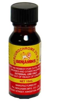 Benjamin's Mercurochrome 15 ml – Yardie Care Packages