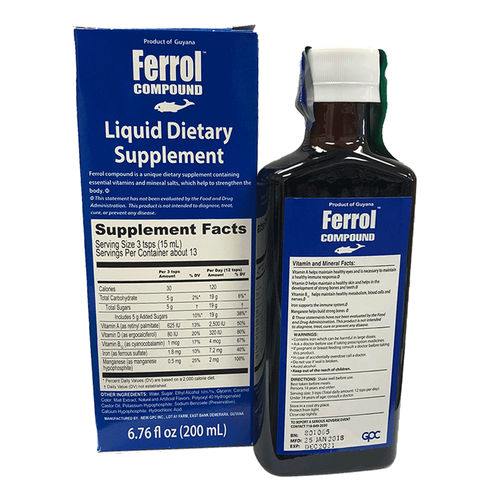 Ferrol Compound Dietary Supplement 200 ml - Yardie Care Packages