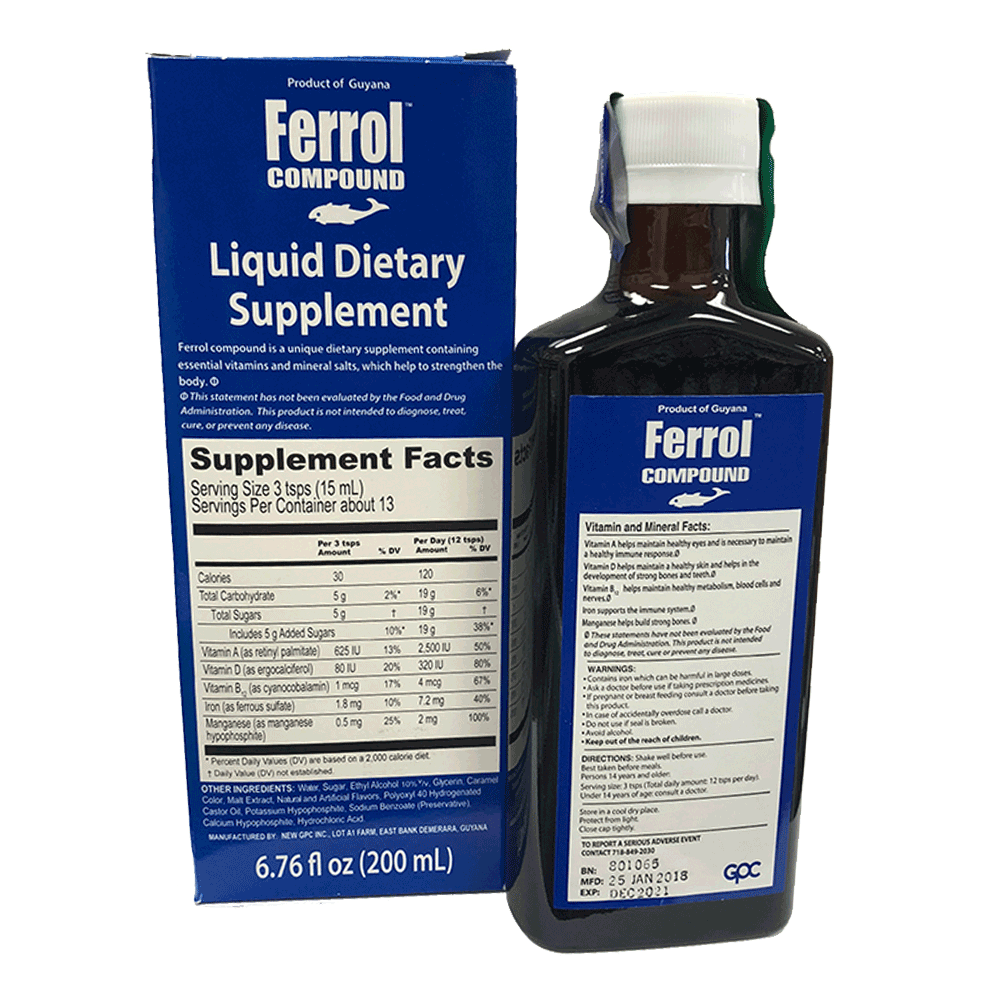 Ferrol Compound Dietary Supplement 200 ml - Yardie Care Packages