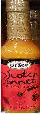 Grace Scotch Bonnet Hot Pepper Sauce 4.8 oz